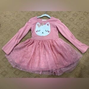 ‼️S O L D‼️ Pink Cat Face Dress for Kids